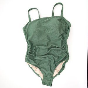 NWOT Green Textured One Piece Tummy Control Swim